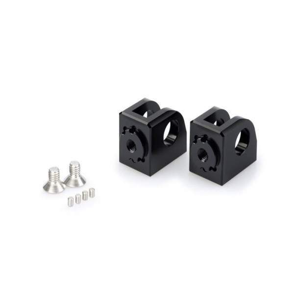 Puig Adjustable Footpeg Adaptors Black